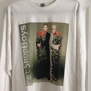 **Vintage** Pet Shop Boys Classic Concert Mens Long Sleeve T-Shirt Sz XL